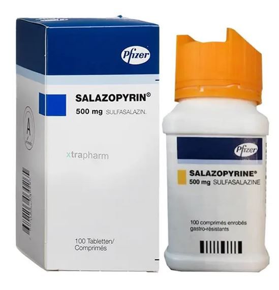 Salazopyrine 500mg hộp 100 viên