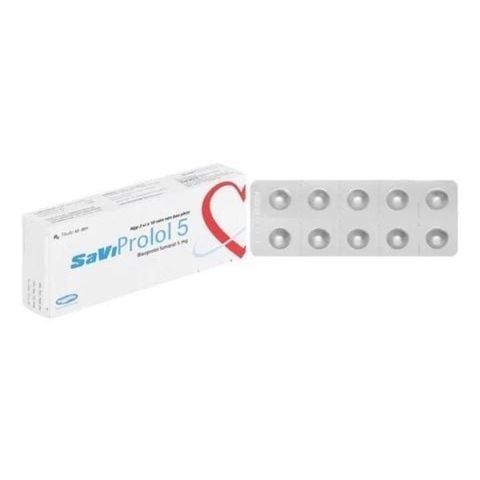 Savi prolol 5 hộp 30 viên