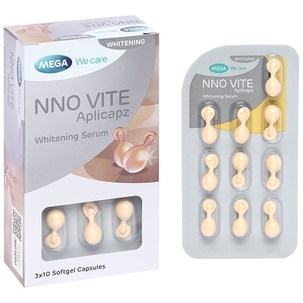 Serum NNO Vite Aplicapz dưỡng trắng da hộp 30 viên