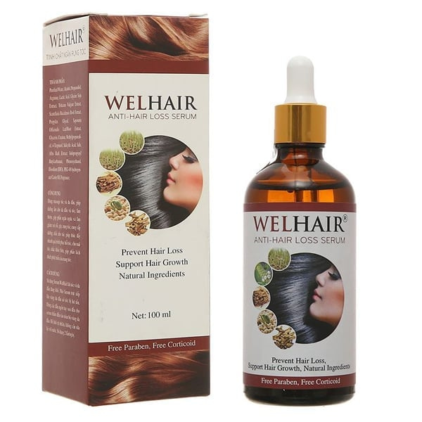 Serum Welhair ngăn rụng tóc, kích thích mọc tóc lọ 100ml
