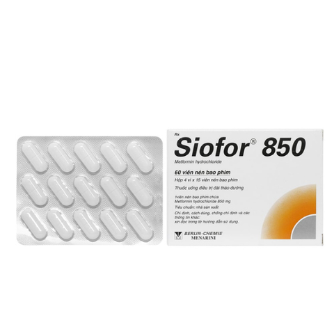 Siofor 850mg hộp 60 viên