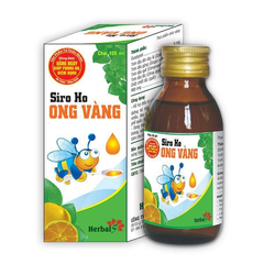 Siro ho ong vàng  hỗ trợ làm ấm, sạch họng, giảm ho 100ml