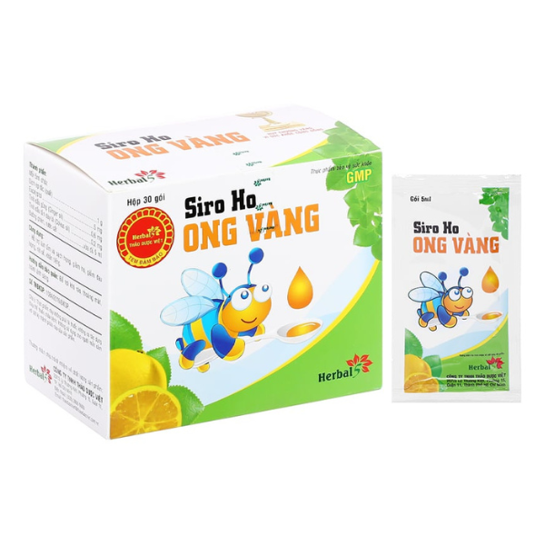 Siro ho ong vàng hộp 30 gói