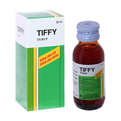 Siro Tiffy Syrup trị cảm cúm, cảm lạnh chai 30ml