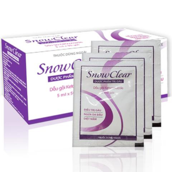 Dầu gội trị gàu SnowClear hộp 50 gói x 5ml