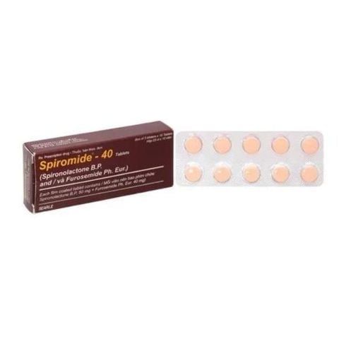 Spiromide 50/40mg hộp 30 viên