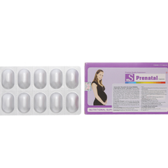 Viên nang S-Prenatal bổ sung vitamin cho bà bầu hộp 30 viên