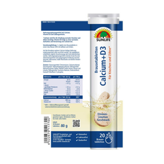 Viên sủi bổ sung canxi Sunlife Calcium Effervescent tube 20 viên