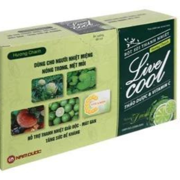 Bột sủi Live Cool hỗ trợ thanh nhiệt, mát gan hộp 10 gói x 7g