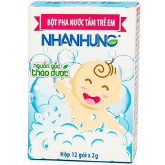 Bột pha nước tắm trẻ em nhân hưng (h/12 gói)