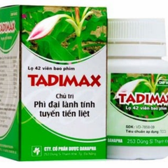 Thuốc trị phì đại tuyến tiền liệt Tadimax hộp 1 lọ 42 viên