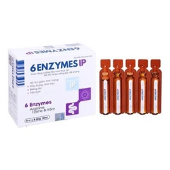Siro 6 Enzymes IP tăng cường tiêu hóa, tăng đề kháng hộp 20 ống x 10ml