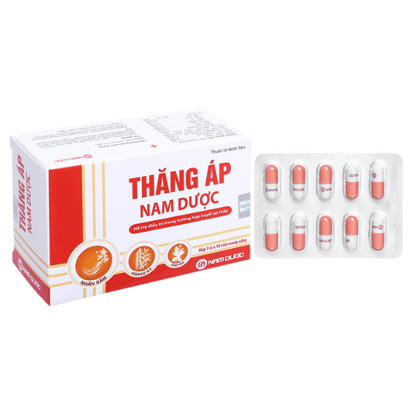 Thăng Áp Nam Dược hỗ trợ điều trị huyết áp thấp hộp 30 viên