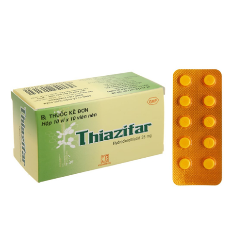Thiazifar 25mg hộp 100 viên
