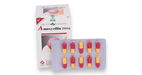 Amoxycilin 250mg Vidi hộp 100 viên