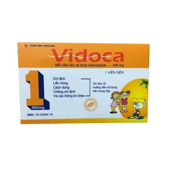 Sổ giun Vidoca cam em bé
