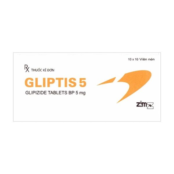 Gliptis 5mg thuốc điều trị tiểu đường hộp 100 viên