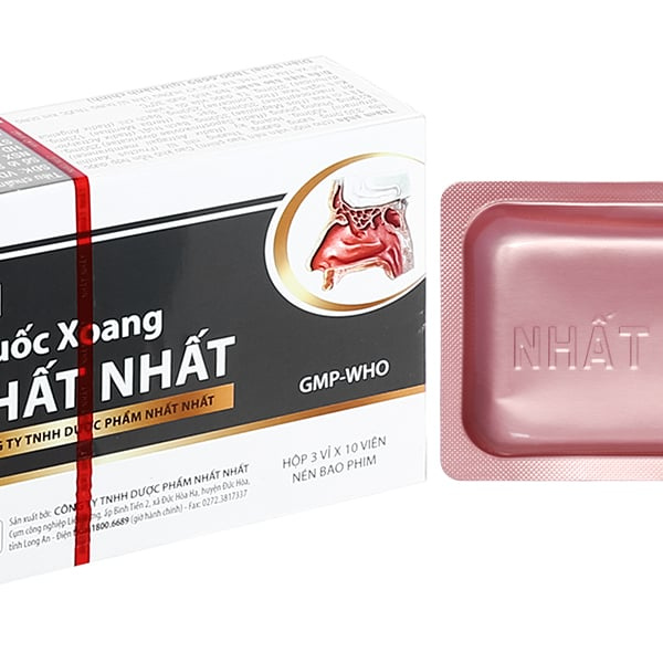 Thuốc Xoang Nhất Nhất trị viêm xoang, viêm mũi dị ứng (3 vỉ x 10 viên)