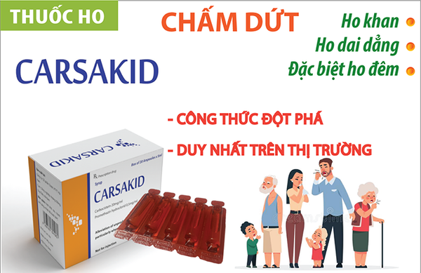 Carsakid hộp 20 ống