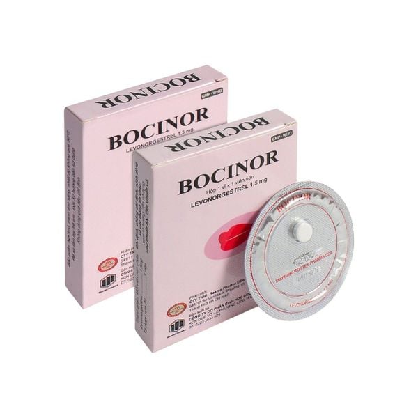 Thuốc tránh thai khẩn cấp 72h Bocinor hộp 1 vỉ 1 viên