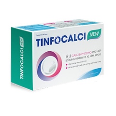 TINFOCALCI New Hỗ trợ phát triển chiều cao, ngừa loãng xương hộp 30 viên