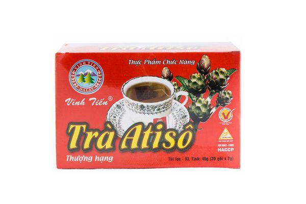 Trà Atiso thượng hạng Vĩnh Tiến thanh nhiệt, mát gan hộp 20 gói x 2g