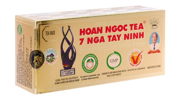 Trà Hoàn Ngọc vàng 7 Nga Tây Ninh thanh nhiệt, giải độc gan hộp 30 gói x 4g