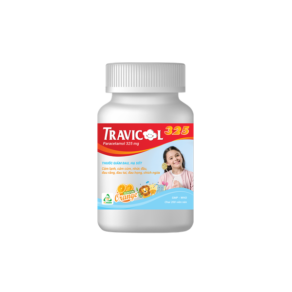 Travicol 325 lọ 200 viên