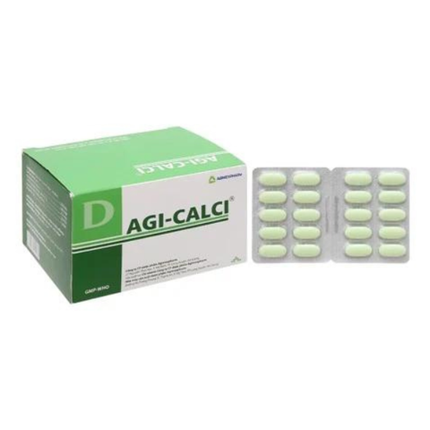 Agi-Calci bổ sung canxi, trị loãng xương (20 vỉ x 10 viên)