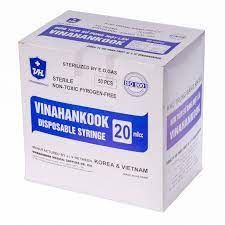 Ống tiêm vinahankook 20ml/cc 23g x1 hộp 50 ống