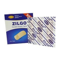 Băng cá nhân Zilgo Durable Elastic Fabric hộp 102 miếng 1.9 x 7.2cm