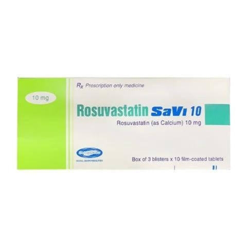 Rosuvastatin 10mg Savi hộp 30 viên