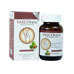 Vascovein hỗ trợ giảm triệu chứng suy giãn tĩnh mạch hộp 30 viên