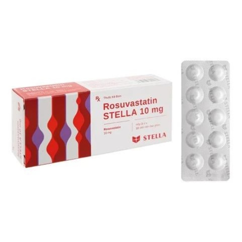 Rosuvastatin 10mg stada hộp 30 viên