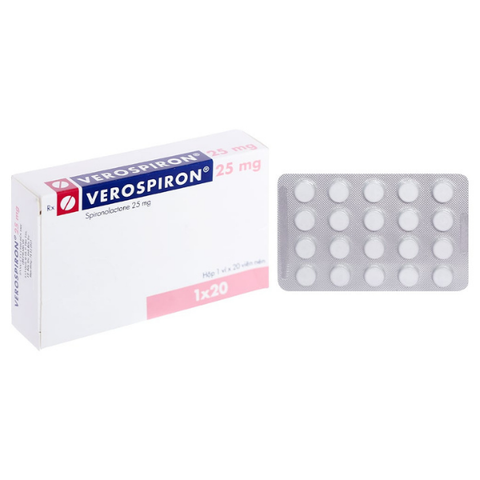 Verospiron 25mg hộp 20 viên