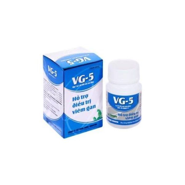 VG-5 hỗ trợ trị bệnh lý về gan lọ 40 viên