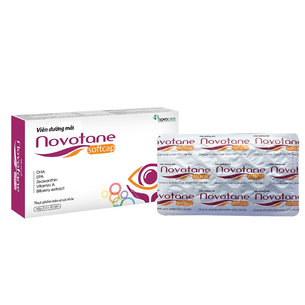 Viên dưỡng mắt Novotane hộp 30 viên