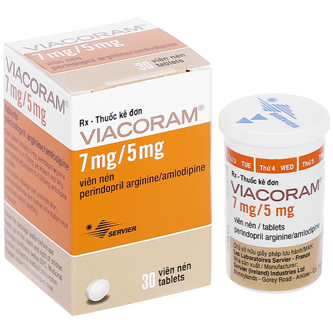 Viacoram 7/5 chai 30 viên