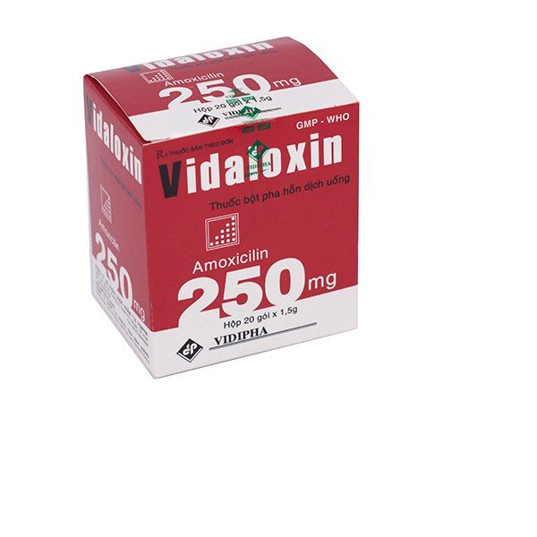 Vidaloxin 250mg hộp 20 gói