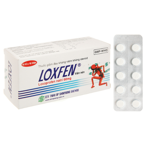 Loxfen 60mg giảm đau, kháng viêm xương khớp (10 vỉ x 10 viên)