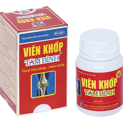 Viên khớp Tâm Bình giảm thoái hóa khớp, viêm khớp lọ 60 viên