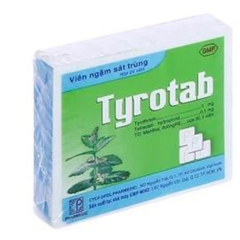Viên ngậm Tyrotab sát khuẩn, trị viêm họng hộp 24 viên