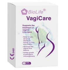 Viên đặt BioLife VagiCare - Hỗ trợ điều trị nhiễm khuẩn âm đạo