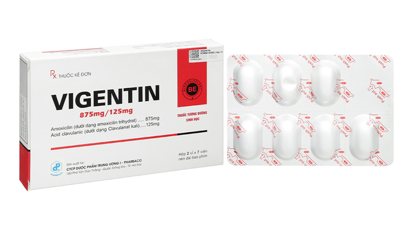 Vigentin 875/125mg hộp 14 viên