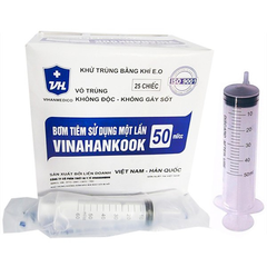 Ống tiêm vinahankook 50ml/cc hộp 25 ống