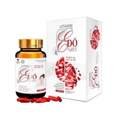 Viên uống vitamin E đỏ 400UI giúp bổ sung vitamin E chống oxy hóa hỗ trợ làm đẹp da hộp 30 viên