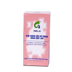Kim châm cứu vô trùng arlo hộp 100 cái