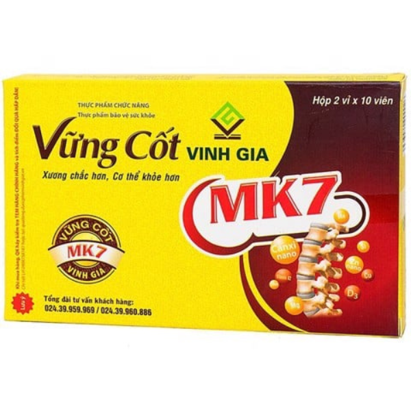Viên uống bổ xương khớp Vững cốt VINH GIA hộp 20 viên