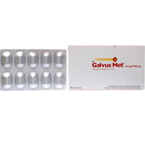Galvus met 50mg/1000mg hộp 60 viên
