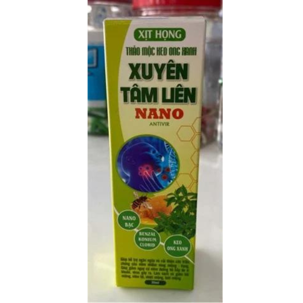 Xịt Họng Xuyên Tâm Liên Nano